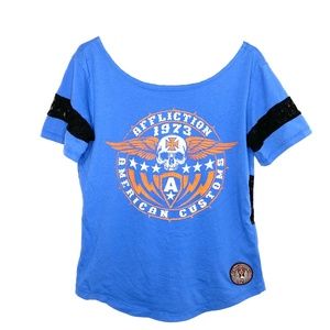 (Sold) AFFLICTION |1973 Wide Neck Tee Shirt